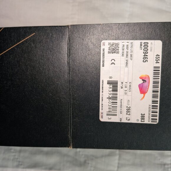 NEW Oakley SUTRO LITE SWEEP MVDP Orange Sparkle PRIZM Road Lens Sunglass NWT - Picture 4 of 9